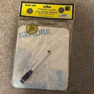 Magnetic locker dry erase board
